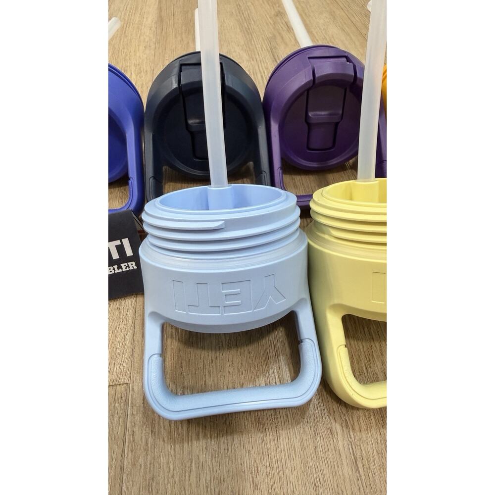 Yeti Rambler Bottle Straw Cap - Chartreuse FITS ALL YETI BOTTLES Lot Of 6 - Picture 2 of 3